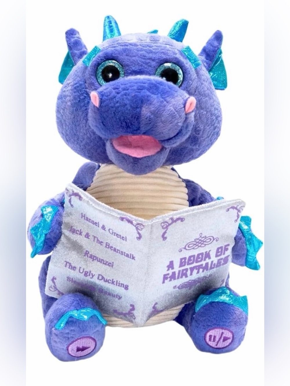 Cuddle Barn Duncan Animated Plush Dragon Talks & Tells 5 Fairy Tales